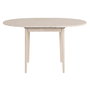 Hanah Home Mesa de Comedor Extensible Travertino y Roble, Tablero de Melamina 18mm, Patas de Madera, 100x100x75 cm (Extiende a 131 cm)